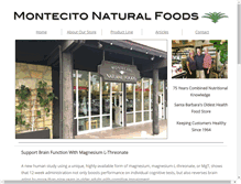 Tablet Screenshot of montecitonaturalfoods.com